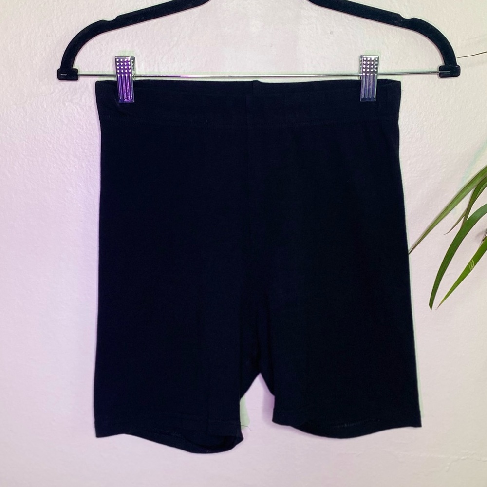 Black biker shorts